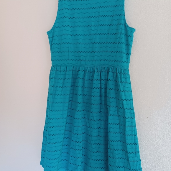 ANN TAYLOR teal Green dress - Picture 4 of 4
